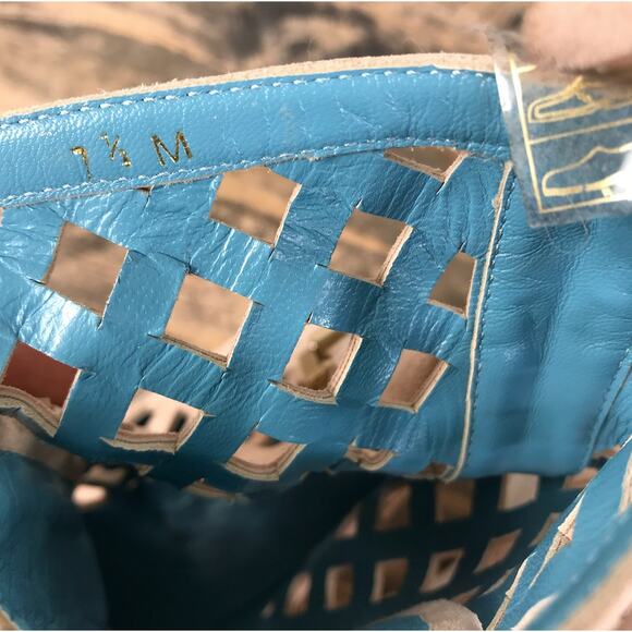 VALENTINA RANGONI Firenze Bree in Sand Shoes Sz 7.5 Rare Designer Boho Unique - Picture 14 of 16